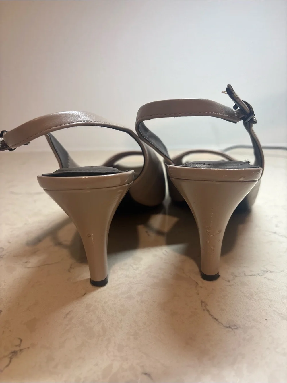 Life Stride |  Slingback Peep-Toe Heels | Size 10 - Picture 4 of 7